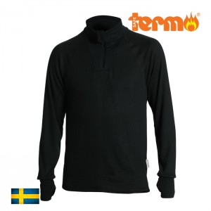 SWESCO Safe Medium Zipped Polo-neck top
